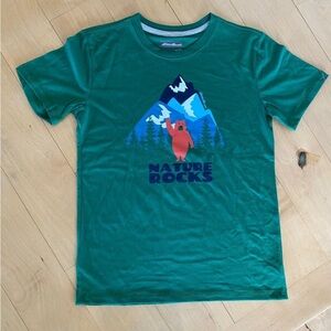 Eddie Bauer green mountain Yeti boys tee shirt L 14-16